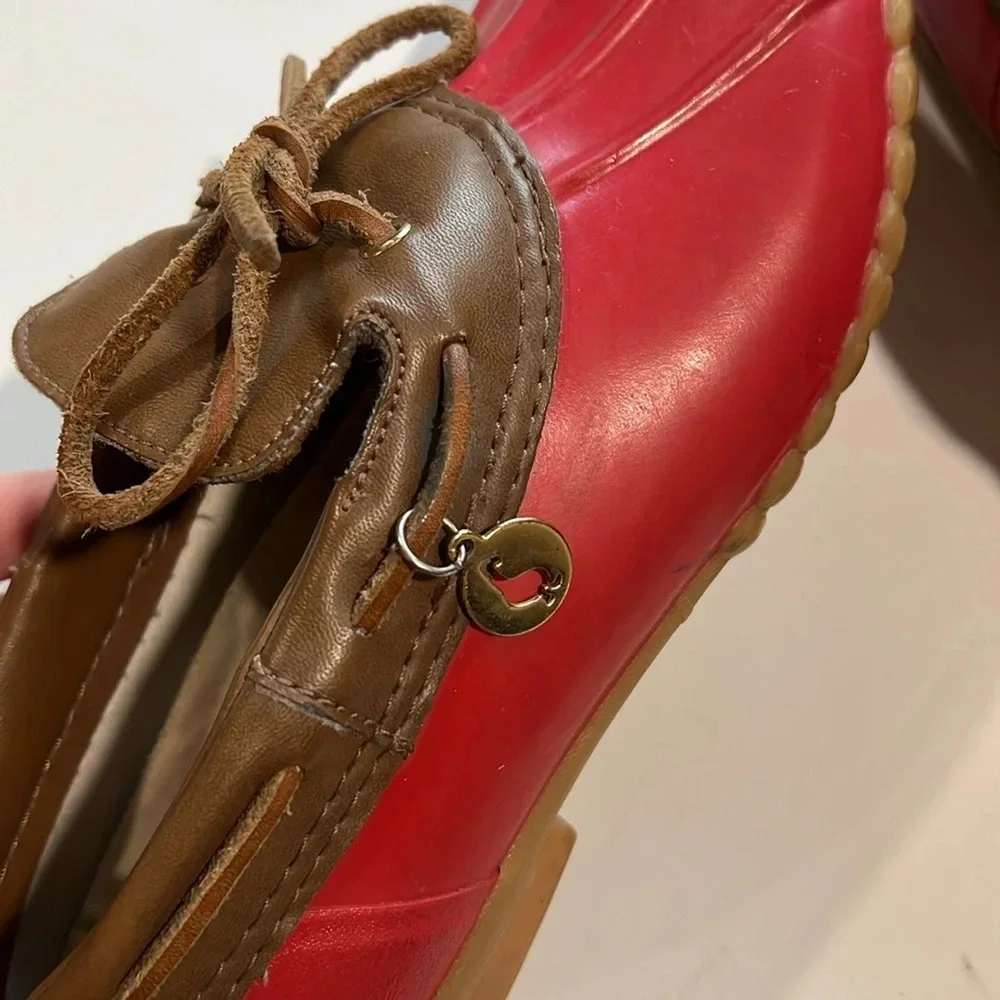 Vintage Sporto - duck boots,‎ red, 7